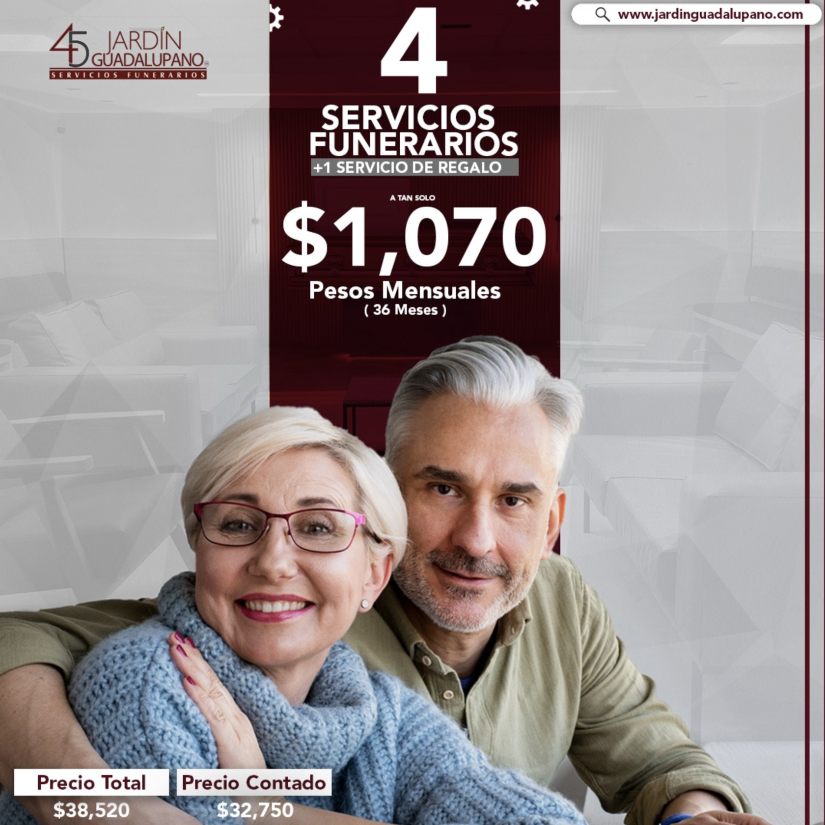 4 SERVICIOS FUNERARIOS MÁS 1 DE REGALO